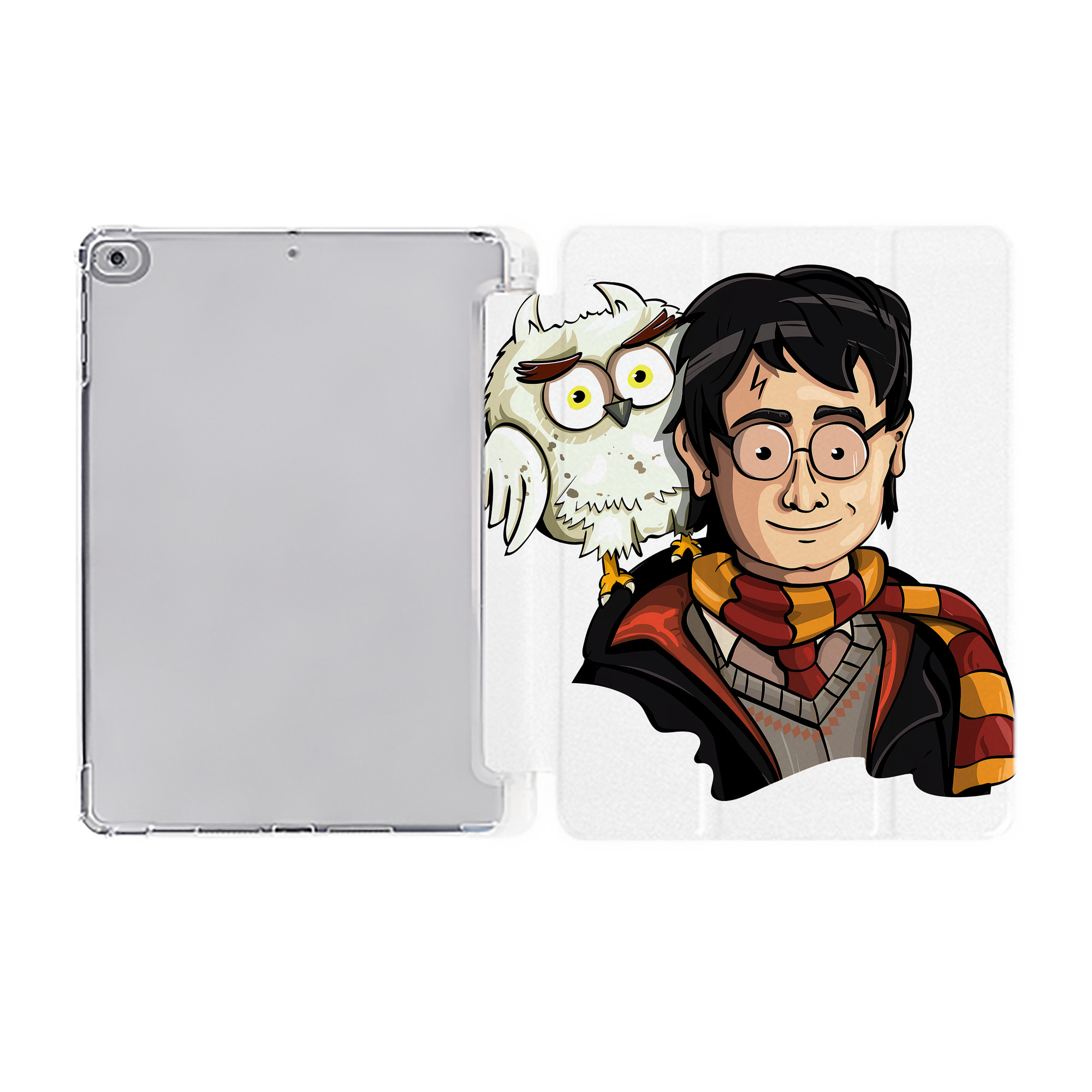 （画像用） Harry Potter ハリー・ポッターシリーズ IPad ケース ペン収納付き 三つ折りスタンド PUレザー×シリコン 対応機種9.5/10.5/10.9インチ